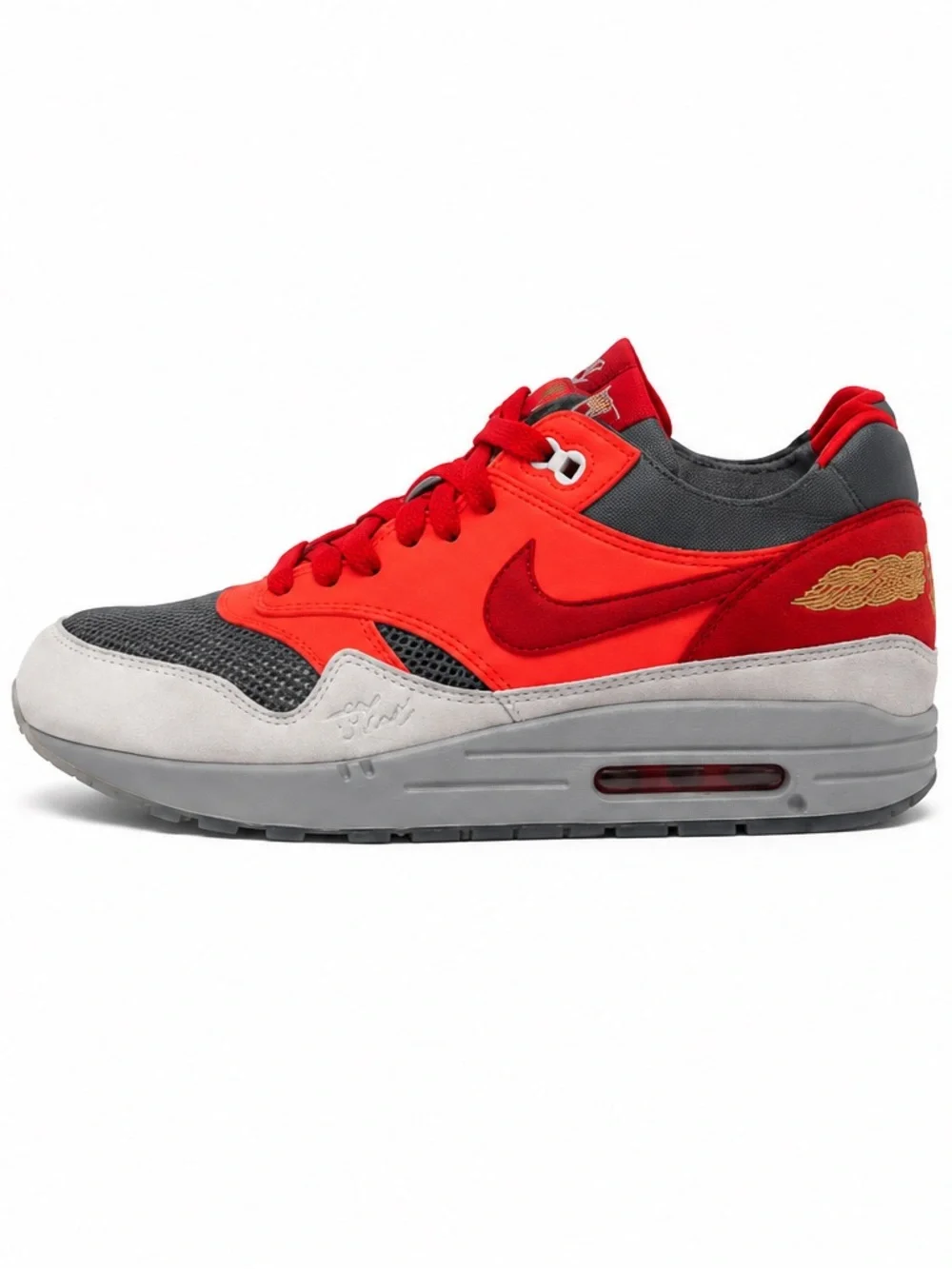 Nike x CLOT Air Max 1 Kiss of Death Solar Red Size 8.5